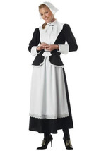 Pilgrim Woman Costume X Large Black White Amish Mennonite Settler Maid P... - $36.58