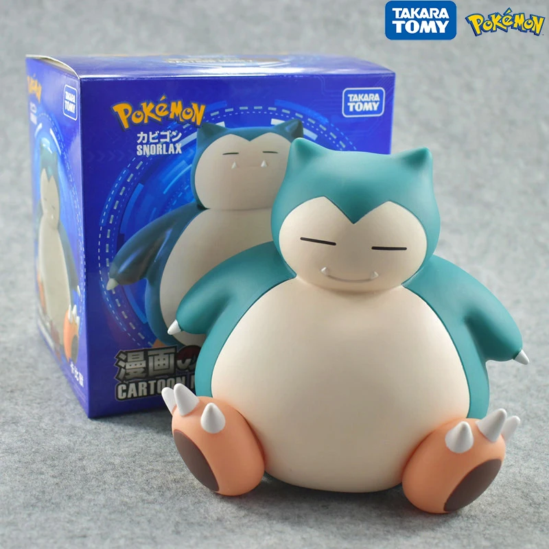 Pokemon Money Box Snorlax Figure Anime Snorlax Piggy Bank Doll Ornaments Figures - £20.03 GBP