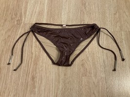 New Beachwear Underpants Victoria’S Secret Women’s Sz S Shiny, Brown - £15.22 GBP