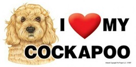 I (Heart) Love my COCKAPOO CUTE Car Fridge Dog Magnet 4x8 NEW USA Waterp... - £5.38 GBP