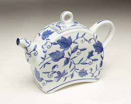 Zeckos AA Importing 59786 Blue And White Teapot - $64.34
