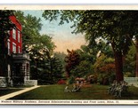 Western Military Academy Entrance Building Lawn Alton IL Linen Postcard S18 - $5.89