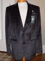 Ralph Lauren Sz 42L Dinner Jacket Purple Plaid Velvet Sport Coat Blazer 42 $350 - $138.59