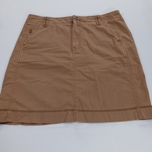 Eddie Bauer Women's Brown Cotton Denim Skirt Size 14 Waist 36" image 13