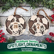 Stadium Spotlight SOCCER Ornaments Personalized Soccer Player Gift - $23.75