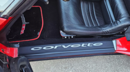1978-1982 C3 CORVETTE DOOR SILLS TEXTURED BLACK POWDERCOAT W/BRUSHED STA... - $233.95