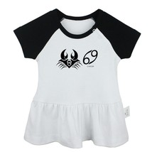 Constellation Cancer Symbol Design Newborn Baby Dress Infant 100% Cotton Clothes - £10.29 GBP