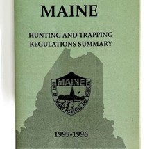 Maine 1995-96 Hunting &amp; Trapping Regulations Vintage 1st Printing Bookle... - £11.77 GBP