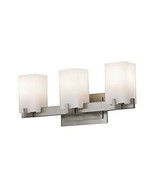 Feiss Riva VS18403-BS 3-Light Bath Vanity in Brushed Steel - $108.66 CAD