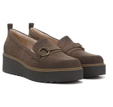 SOUL Naturalizer Joyla Womens Brown Slip-On Platform Lug Sole Loafers Size 9 New - £39.80 GBP