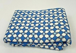 Vintage Fabric B Berger Geometric MCM Blue Retro Atomic Michelle 3 yards  - $68.00