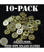 45 caliber polished, thin cut bullet slice, mix mfg, diy ammo jewelry - ... - £7.46 GBP