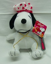Peanuts Gang Snoopy As Love Chef 7&quot; Plush Stuffed Animal New w/ Tag - £11.67 GBP