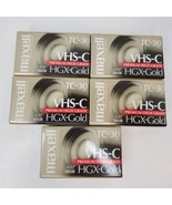 Lot of 5 Maxell HGX-G TC-30 High Grade VHS-C Videotape Cassette NEW SEALED - £14.45 GBP