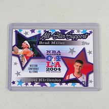 Brad Miller Andrei Kirilenko Insert #ASMK 2004-2005 Topps All Star Support - £5.24 GBP