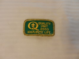 Boy Scouts of America Quality Unit 2003 Patch 100% Boys&#39; Life - £7.99 GBP