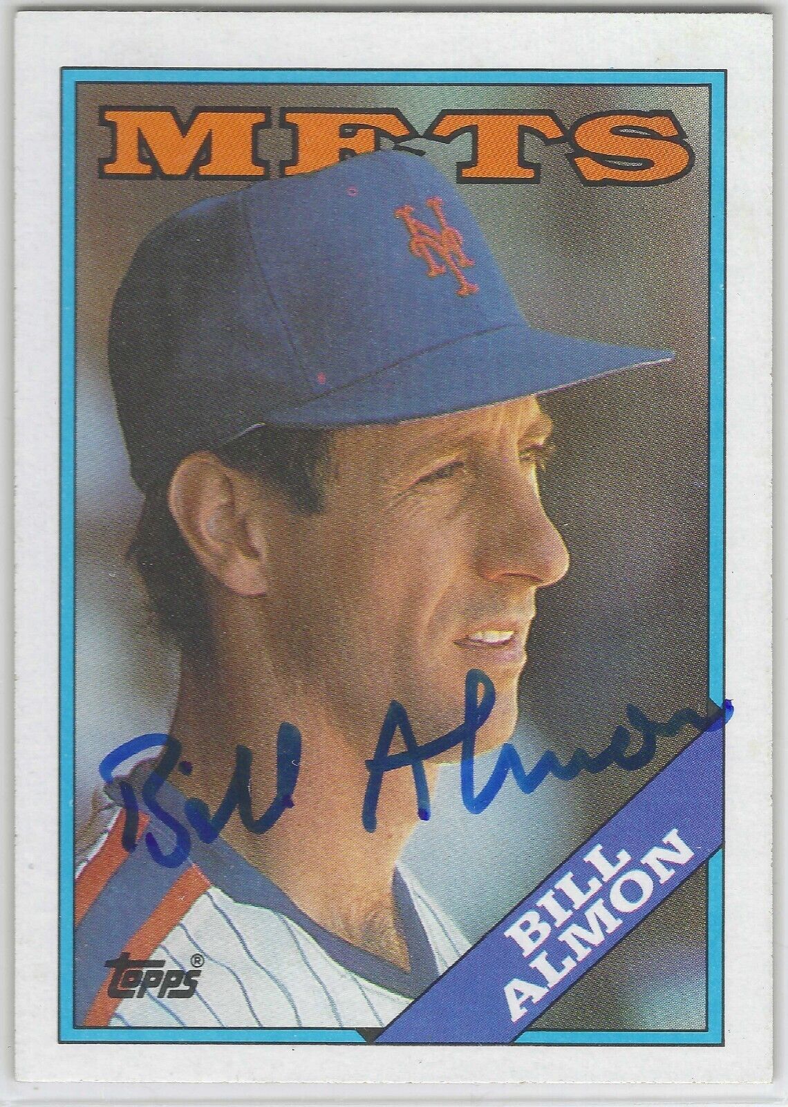 Primary image for Bill Almon Auto - Signed Autograph 1988 Topps #787 -Baseball MLB New York Mets