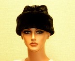 Vintage Faux Fur Hat, Ear Warming Flaps, Quilt Lining, Unisex, Small, #H... - $39.15