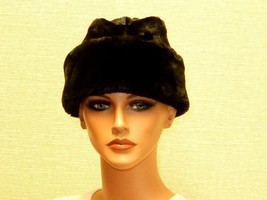Vintage Faux Fur Hat, Ear Warming Flaps, Quilt Lining, Unisex, Small, #HAT-5 - £30.93 GBP