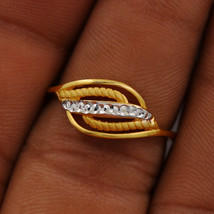 22k Hallmark Eye-Catching Gold Cocktail Rings Size US 7 Girls Jewelry For Womens - £333.89 GBP