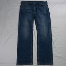 Levis 38 x 27 514 0857 Straight Light Wash Stretch Denim Jeans - £13.30 GBP
