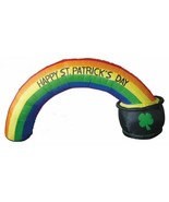 8' ST PATRICKS DAY RAINBOW ARCH IN POT OF GOLD - Wilth Blower -Outside or inside - £144.23 GBP