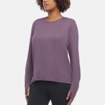 *Danskin Womens Ultimate Rib Long Sleeve Tee Activewear - LARGE - $14.85