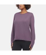 *Danskin Womens Ultimate Rib Long Sleeve Tee Activewear - LARGE - $14.85