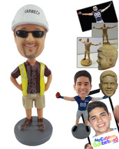 Personalized Bobblehead Construction Working Ready For His Work - Careers &amp; Prof - £72.74 GBP
