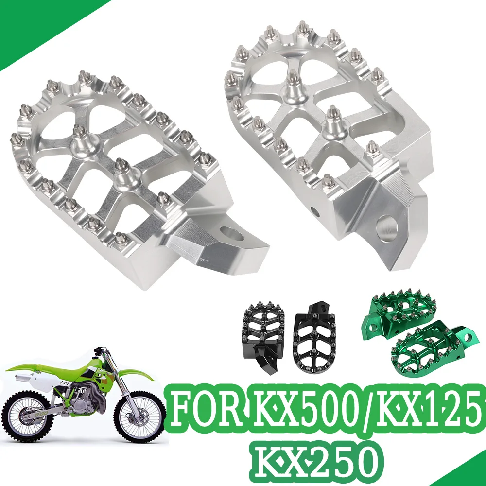 KX250 Foot Pegs Footpegs Foot Rests Foot Pedals for Kawasaki KX 250 500 ... - $41.64+