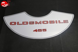 73 74 75 76 Oldsmobile 455 Air Cleaner Lid Decal - £1,561.39 GBP