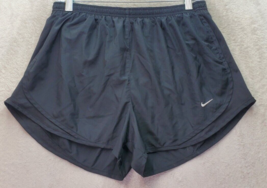 Nike Activewear Shorts Womens L Black Lined Dri Fit Polyester Elastic Wa... - $15.76