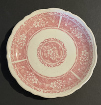 Vintage SYRACUSE CHINA 101-E USA  White Pink Floral Design - Flowers  7.5&quot; Plate - £9.17 GBP