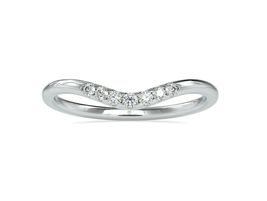 0.18Ct Round Cut CZ 925 Sterling Silver Engagement Valentine&#39;s Wedding Band Ring - $96.00