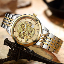 Dragon And Phoenix Steel Strap Couple Watch Trend Mechanical Hollowing Luminous  - £50.35 GBP