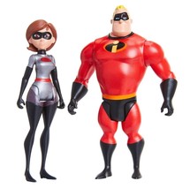 Disney Pixar Incredibles 2 Mr Incredible &amp; Elastigirl Action Figure 2 Pack ~ New - £9.59 GBP