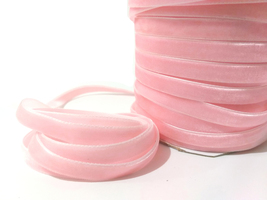 3/8 inch / 1 cm wide - 10yds - 33yds Pink Nylon Velvet Ribbon W10 - £7.89 GBP+