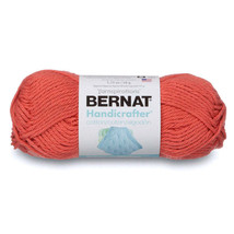 Spinrite Bernat Handicrafter Cotton Yarn Solids Tangerine 1 Pack of 1 Skein - £15.72 GBP