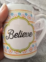 "Dream" and "Believe" Coffee Mugs Gibson Home Ceramic Cup - $9.69