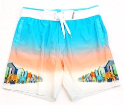 Sunseeker Australia Blue Gradient Lined Swim Trunks Beach Shorts Women&#39;s... - $79.99