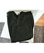 Sneak Peek Quilted Black Joggers NWT Size L - £19.54 GBP