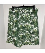 Trunks Surf &amp; Swim Co Mens Swim Suit Shorts Sz S 28x10 Green Palm Leaf P... - $19.19 CAD