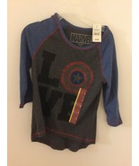 NEW Boys Small Captain America Love T-Shirt - $16.36 CAD