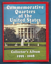 Full Complete 51 Commemorative Quarters of the United States 1999-2008 Album - £25.88 GBP