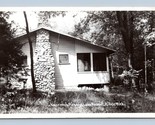 RPPC Becker&#39;s Resort Cottage Pickerel Lake Bitely Michigan MI 1956 Postc... - £6.27 GBP