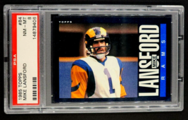 1985 Topps #84 Mike Lansford Los Angeles Rams PSA 8 NM-MT - £12.25 GBP
