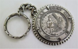 Vintage 1979 Good Luck from LAS VEGAS, NEVADA WHITE MINT COIN Keychain - £14.19 GBP