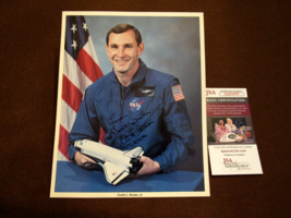 Curtis Brown Nasa Astronaut Signed Auto Vintage Nasa Color Litho Jsa Beauty - £66.63 GBP