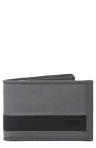 Tumi Slim Single Woven Billfold Wallet in Rock Grey - $80.00
