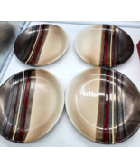 Rockport Striped Salad Plate Better Homes &amp; Gardens Stoneware 8.25 (set ... - $31.47 CAD